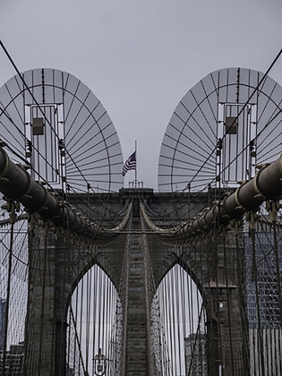 NYC Symétries des cables -pont de brookling 